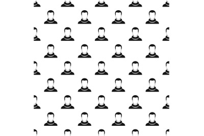 Man avatar pattern vector seamless