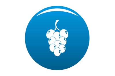 Grape for wine icon vector blue