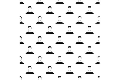 Man avatar pattern vector seamless