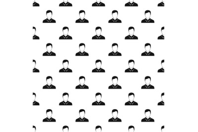 Man avatar pattern vector seamless