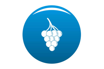 Small grape icon vector blue