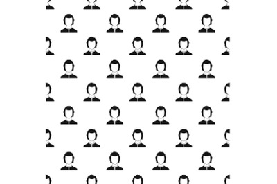 Man avatar pattern vector seamless