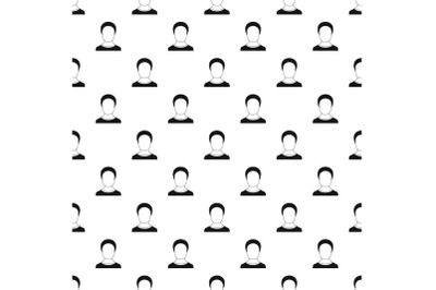 Man avatar pattern vector seamless