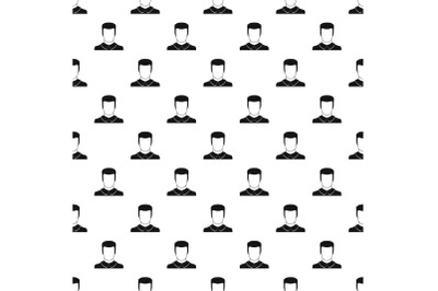 Male avatar pattern vector seamless