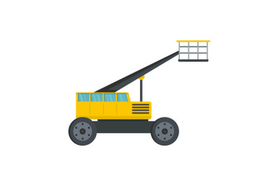 Working platform icon, flat style