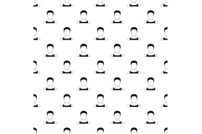 Man user pattern vector seamless