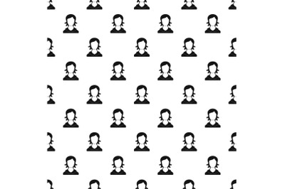 Woman user pattern vector seamless