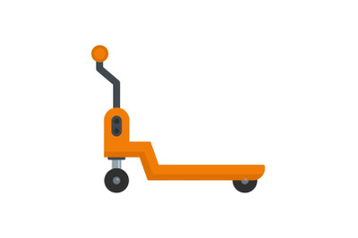 Warehouse loader icon, flat style