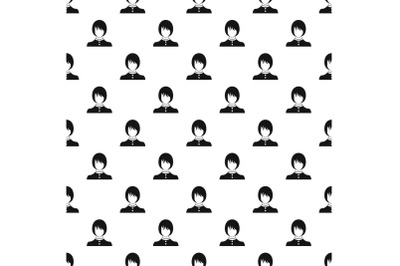 Girl user pattern vector seamless