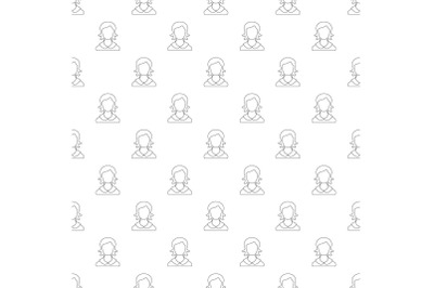 Female user pattern vector seamless