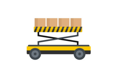 Loader platform icon, flat style