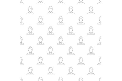 Best female avatar pattern vector seamless