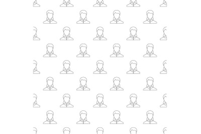 Woman user pattern vector seamless