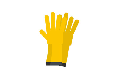 Glove icon, flat style