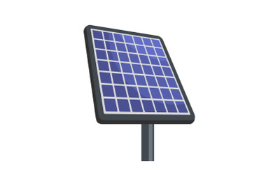 Solar energy icon, flat style