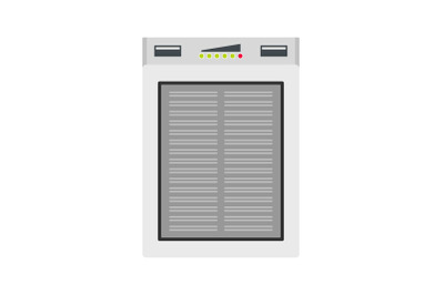 Energy equipment icon, flat style