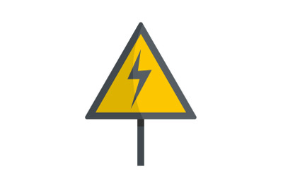 Voltage icon, flat style