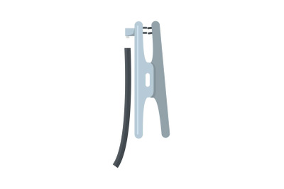 Wire equipment icon, flat style