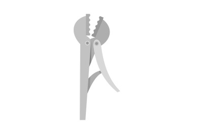 Wire cutter icon, flat style