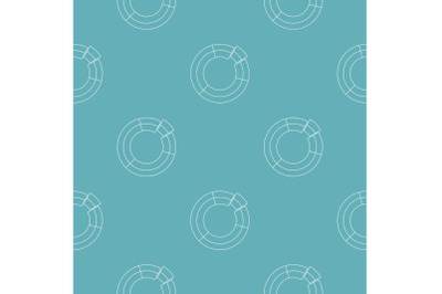 Circle chart pattern vector seamless