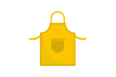 Apron icon, flat style