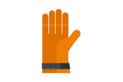 One glove icon, flat style