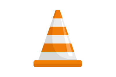 Attention cone icon, flat style