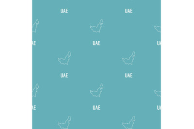 UAE map thin line vector simple