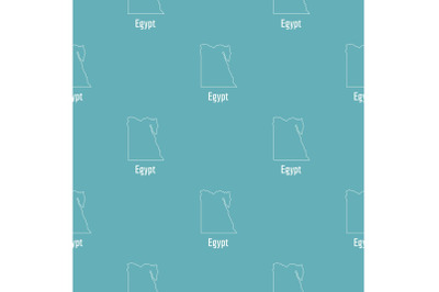 Egypt map thin line vector simple