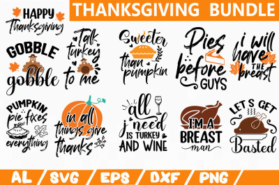 Thanksgiving SVG Bundle