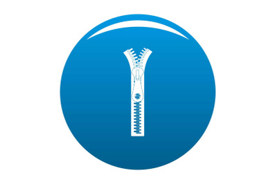 Small zip icon vector blue