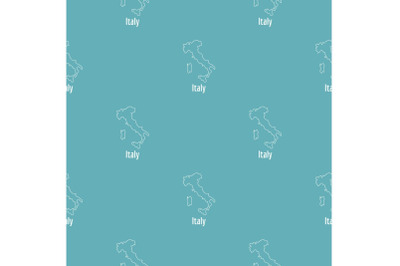 Italy map thin line vector simple