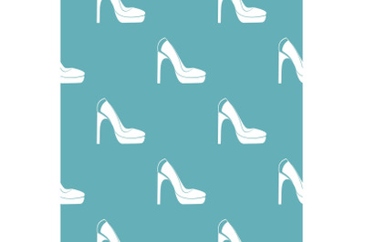 Woman shoes pattern vector seamless