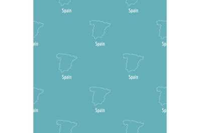 Spain map thin line vector simple