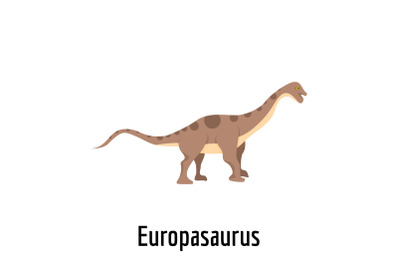 Europasaurus icon, flat style.