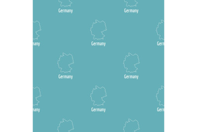 Germany map thin line vector simple