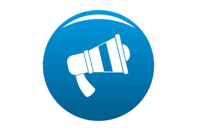 Megaphone icon vector blue