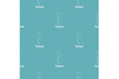 Thailand map thin line vector simple