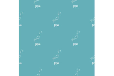 Japan map thin line vector simple