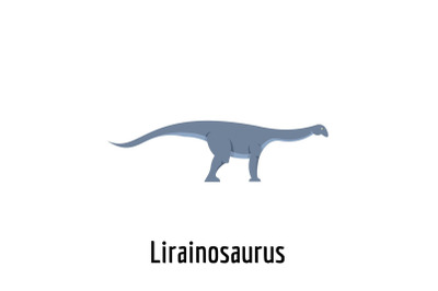 lirainosaurus icon, flat style.