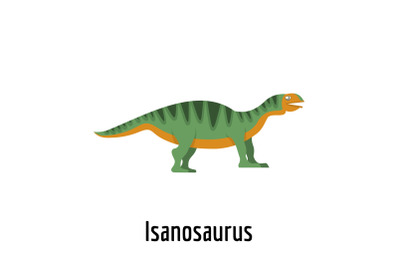 Isanosaurus icon, flat style.