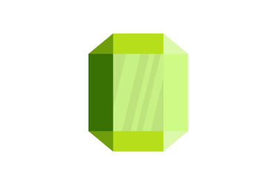 Gem icon, flat style.