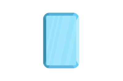 Adamant icon, flat style.