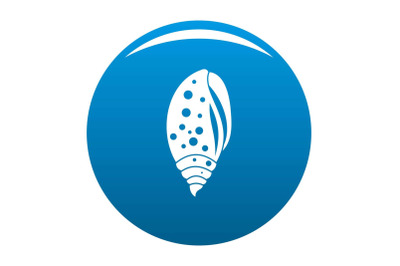 Sea shell icon vector blue