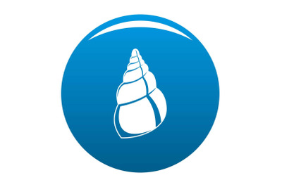 Wild shell icon vector blue