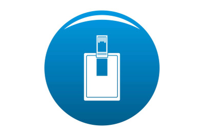 Key connector icon vector blue