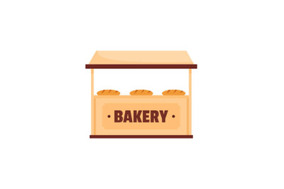 Bakery icon, flat style.