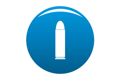 Cartridge icon vector blue