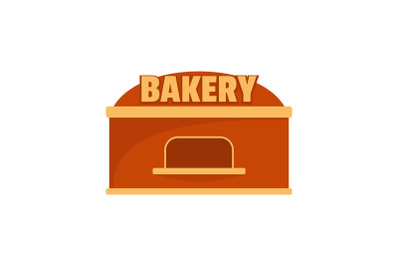 Bakery trade icon, flat style.