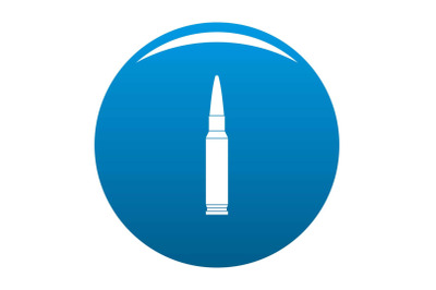 Small bullet icon vector blue
